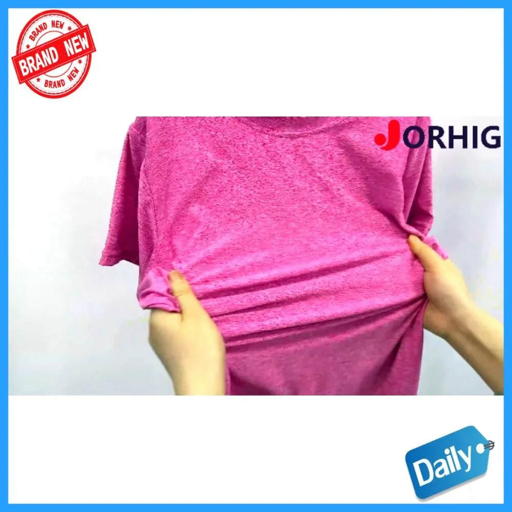 5 Pack Girls Athletic Dry-Fit T-Shirts Short Sleeve Crew Neck Tops